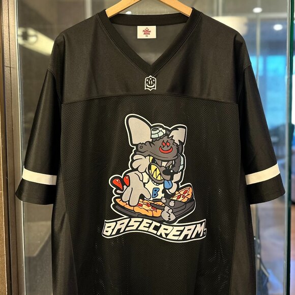 (NWOT) BASE CREAM x PPRN ‘KUKA’ Korea Unisex Football Jersey (Black) - Picture 9 of 16
